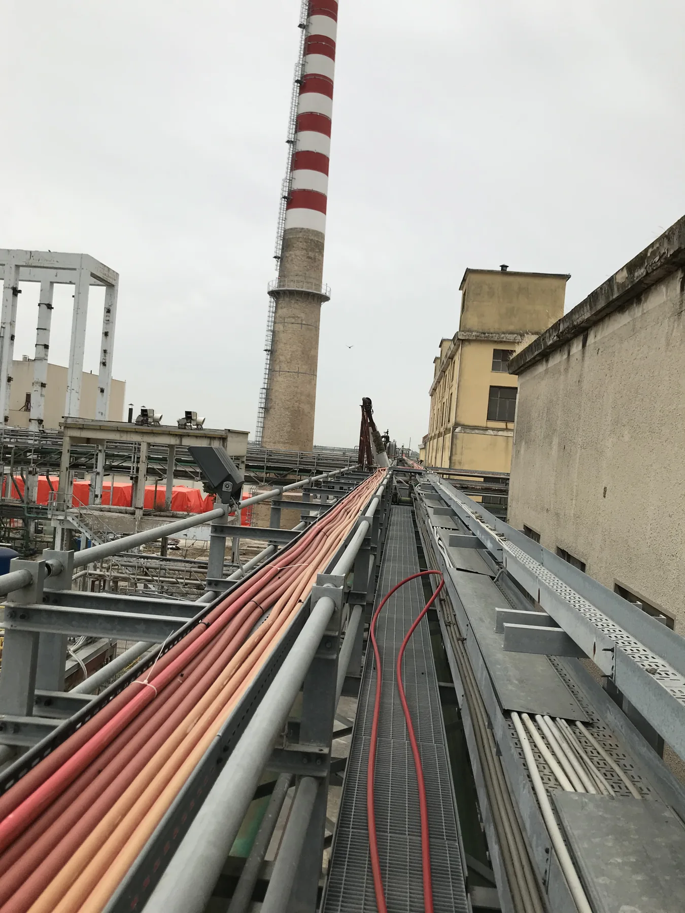 Poligrafico di Foggia · dorsali e collegamenti nello stabilimento