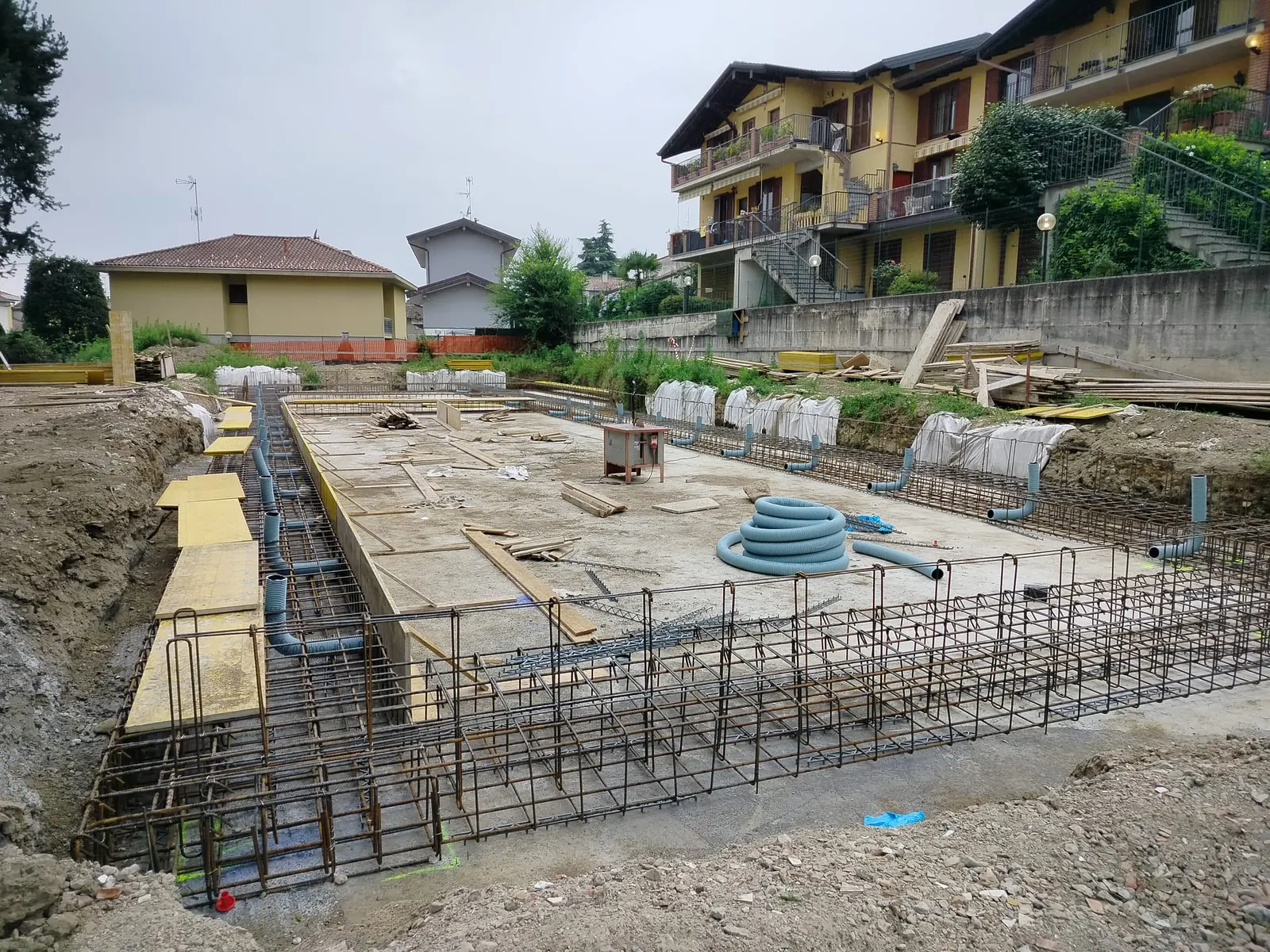 Armature delle fondazioni in calcestruzzo
