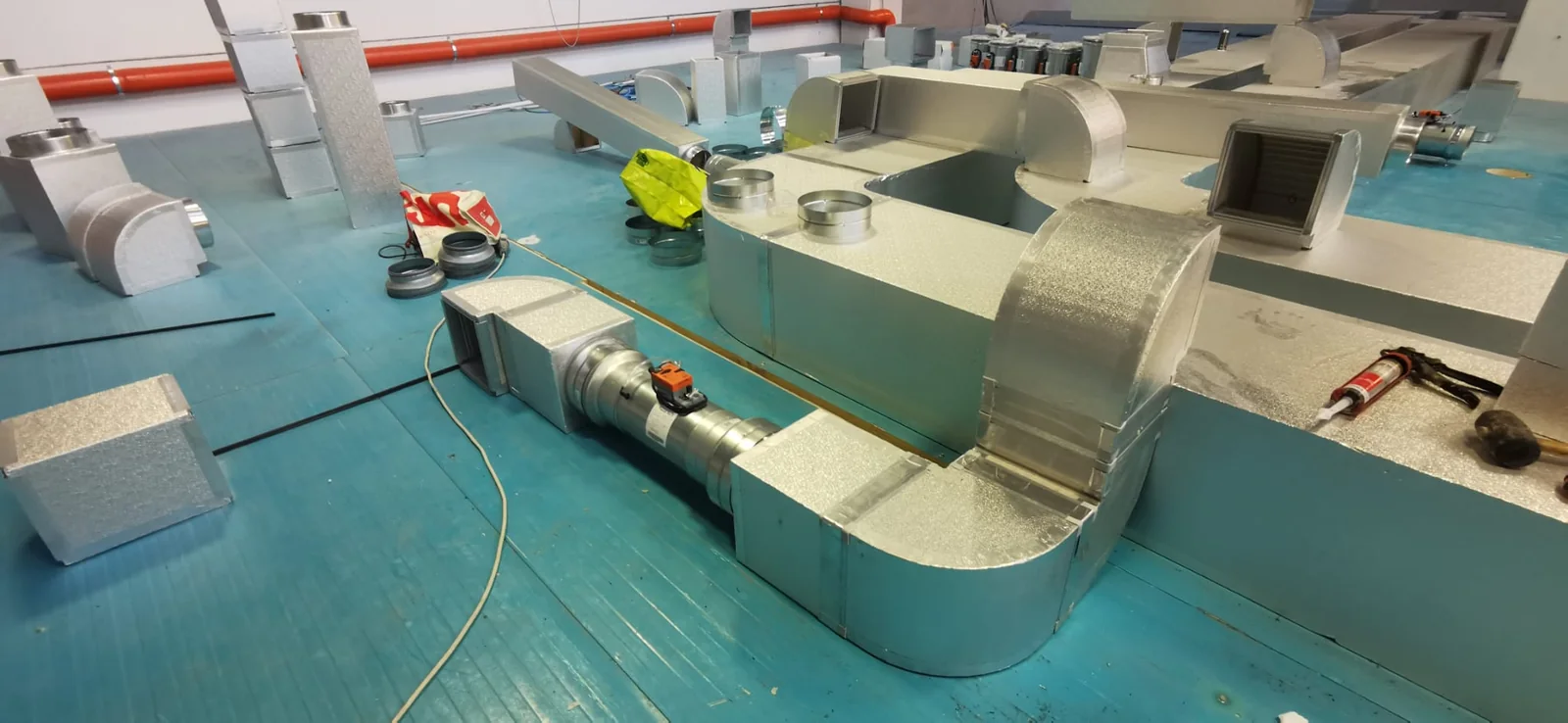 Reti di ventilazione e derivazioni ai nuovi ambienti